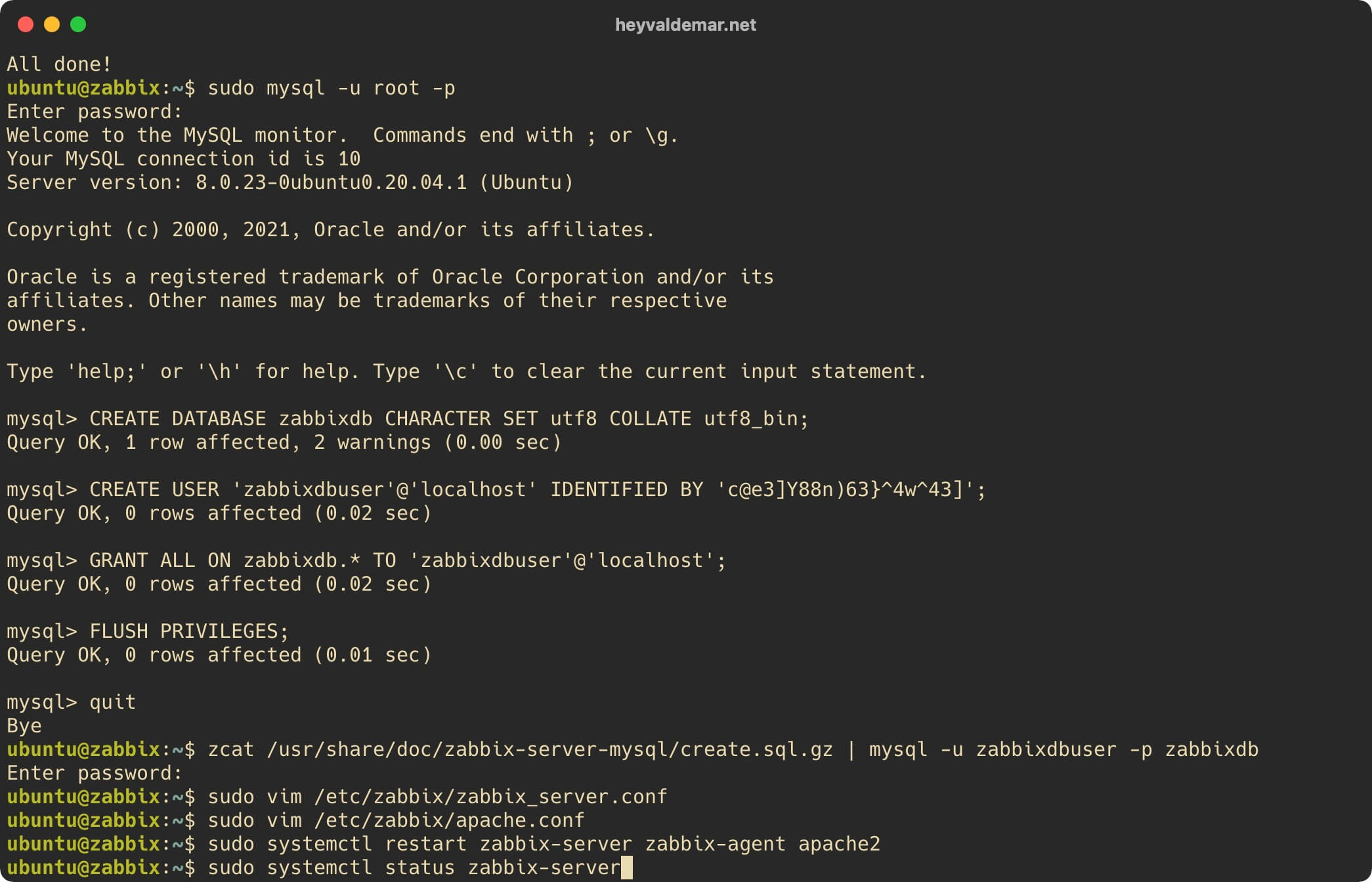 Install Zabbix on Ubuntu Server