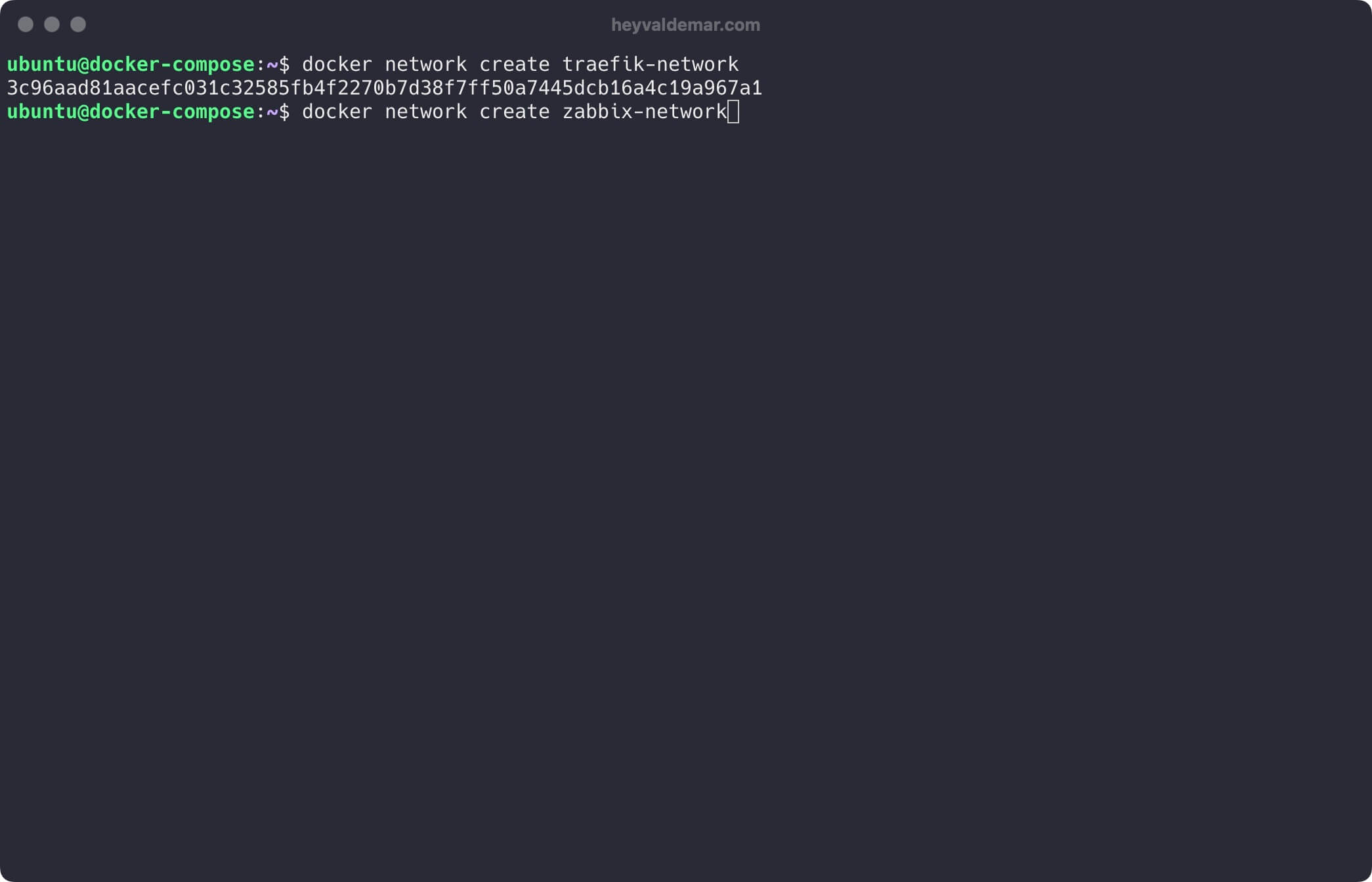Install Zabbix Using Docker Compose