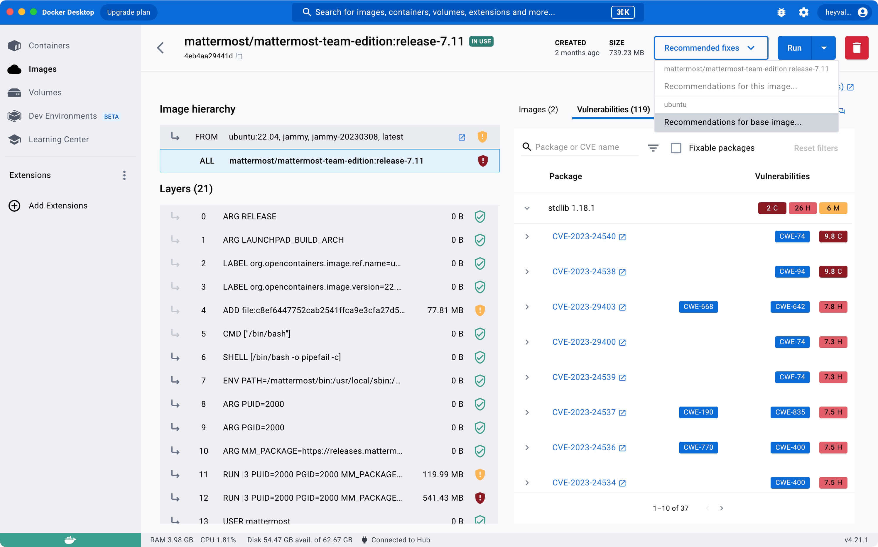 Mastering Docker Scout through Docker Desktop GUI and CLI