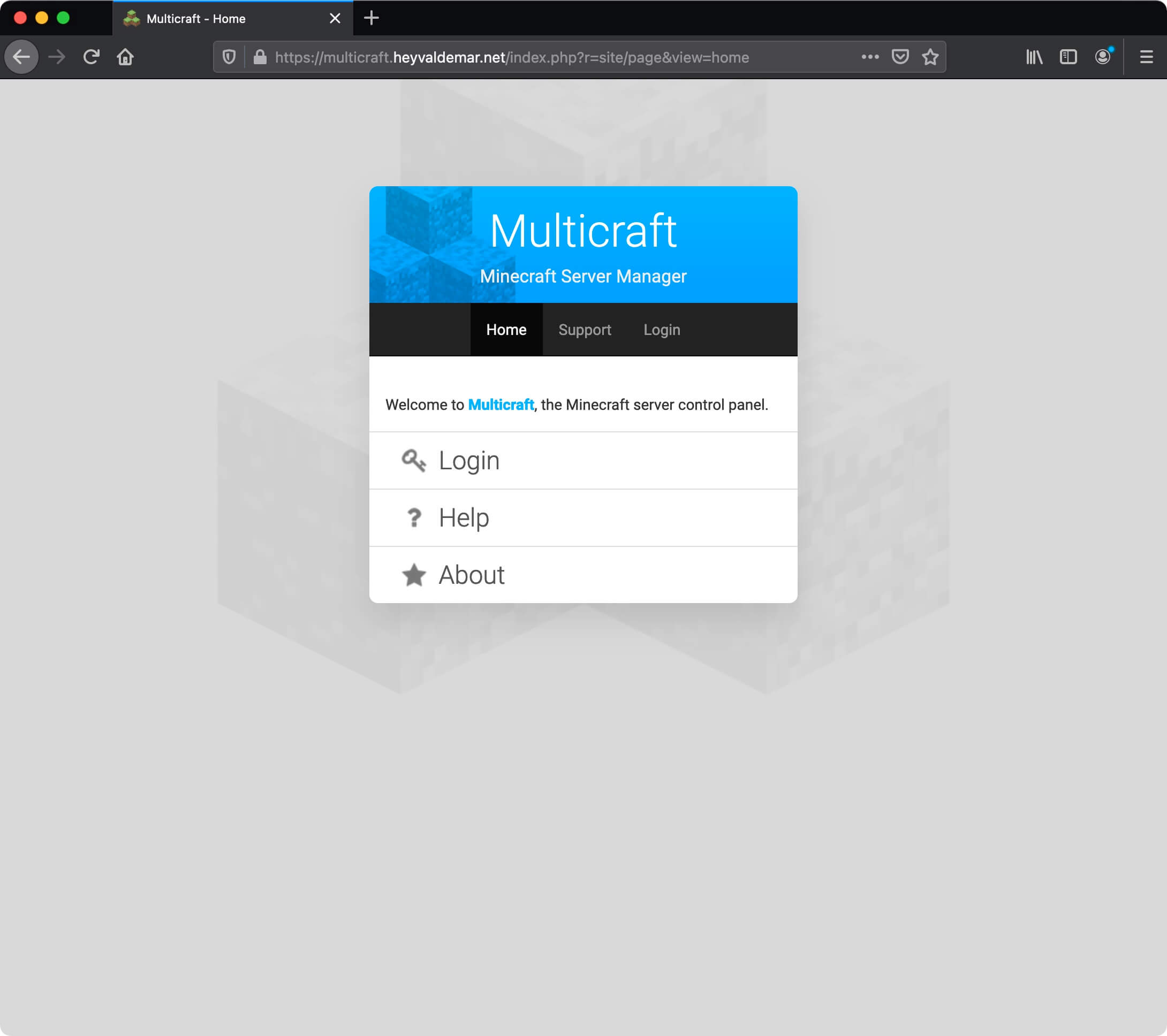 Run a Minecraft Server with Multicraft